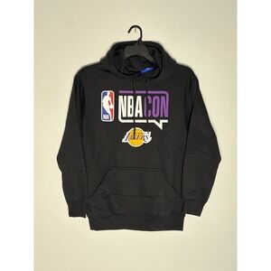NBA Con Los Angeles Lakers Fan Hoodie Small Black Graphic Logo Sweatshirt NEW